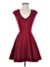 Eight Sixty Solid Red Burgundy Cocktail Dress Size XS - photo 1