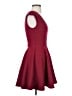 Eight Sixty Solid Red Burgundy Cocktail Dress Size XS - photo 4