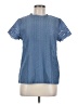 Shein Blue Short Sleeve Blouse Size 6 - photo 1