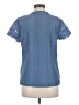 Shein Blue Short Sleeve Blouse Size 6 - photo 2