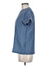 Shein Blue Short Sleeve Blouse Size 6 - photo 5