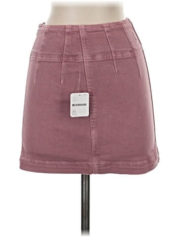 We the Free Denim Skirt (view 1)