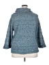 Leo & Nicole Tweed Blue Turtleneck Sweater Size 2X - photo 2