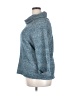 Leo & Nicole Tweed Blue Turtleneck Sweater Size 2X - photo 5