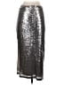 She + Sky Metallic Silver Formal Skirt Size S - photo 2
