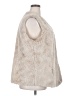 CoffeeShop 100% Polyester Ivory Faux Fur Vest Size 2X - photo 4