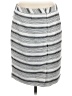 Halogen 100% Polyester Stripes Gray Casual Skirt Size 8 - photo 2