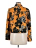 MNG Suit Print Orange Long Sleeve Blouse Size 6 - photo 2