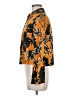 MNG Suit Print Orange Long Sleeve Blouse Size 6 - photo 5