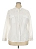 Per Se Ivory Long Sleeve Button-Down Shirt Size 2X - photo 1