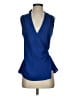 Trouve 100% Polyester Blue Sleeveless Blouse Size XS - photo 1
