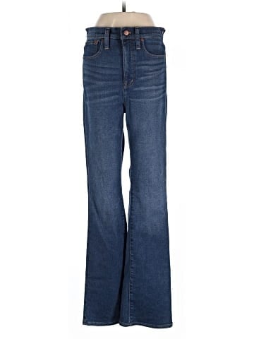 Madewell Skinny Flare Jeans in Linnean Wash (view 1)