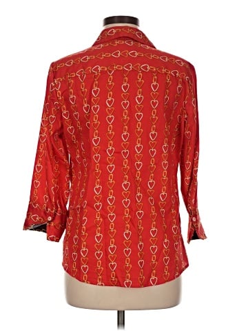 Foxcroft 3/4 Sleeve Button-Down Shirt (view 2)