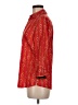 Foxcroft 100% Cotton Hearts Red 3/4 Sleeve Button-Down Shirt Size 6 - photo 5