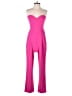 Express Color Block Pink Jumpsuit Size 4 - photo 1