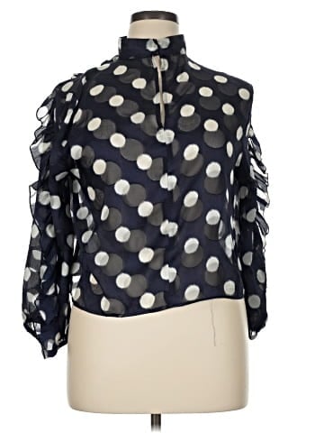 Zara Basic 3/4 Sleeve Blouse (view 1)