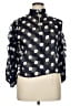 Zara Basic 100% Polyester Polka Dots Black 3/4 Sleeve Blouse Size XL - photo 1