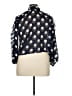 Zara Basic 100% Polyester Polka Dots Black 3/4 Sleeve Blouse Size XL - photo 2