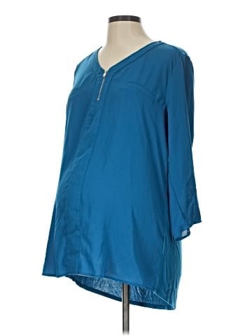 Full Moon Maternity 3/4 Sleeve Blouse (view 1)