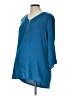 Full Moon Maternity 100% Polyester Blue 3/4 Sleeve Blouse Size L - photo 1