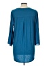 Full Moon Maternity 100% Polyester Blue 3/4 Sleeve Blouse Size L - photo 2