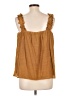Bobeau Gold Sleeveless Blouse Size L - photo 2