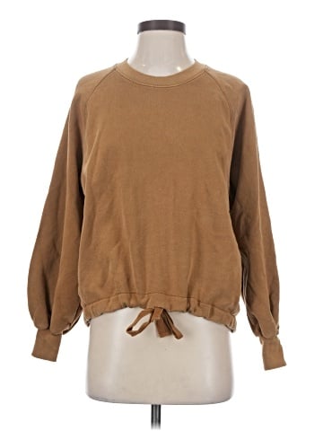 Madewell Bubble-Sleeve Drawstring Sweatshirt (view 1)