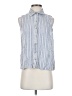 Casa Cabana Stripes Blue Sleeveless Button-Down Shirt Size S (estimated) - photo 1