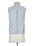 Casa Cabana Stripes Blue Sleeveless Button-Down Shirt Size S (estimated) - photo 2
