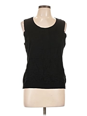 August Silk Sleeveless T-Shirt (view 1)