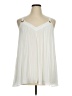 MICHAEL Michael Kors 100% Polyester Ivory Sleeveless Blouse Size XL - photo 1