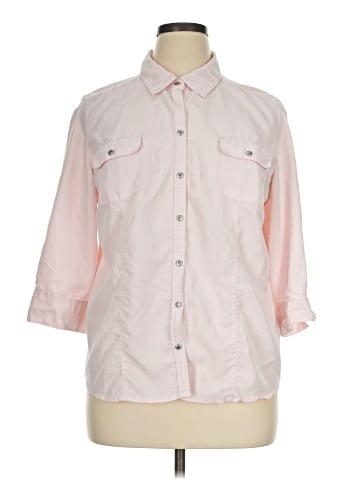 Croft & Barrow 3/4 Sleeve Button-Down Shirt (view 1)