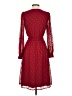 Express 100% Polyester Hearts Burgundy Cocktail Dress Size XS - photo 2