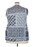 Perseption Concept Blue Sleeveless Blouse Size 3X - photo 2