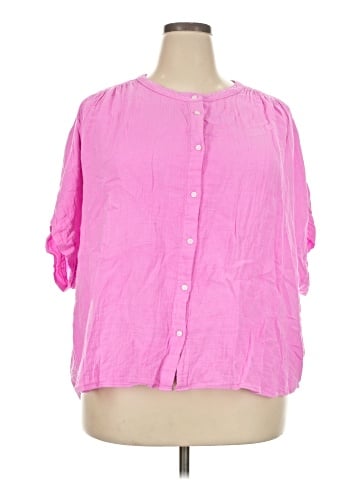 Gap 3/4 Sleeve Button-Down Shirt (view 1)