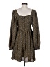MNG 100% Polyester Animal Print Brown Casual Dress Size 4 - photo 2