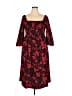 Heritage 100% Polyester Paisley Red Casual Dress Size 1X - photo 1