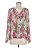 Black Swan 100% Polyester Green Long Sleeve Blouse Size M - photo 1