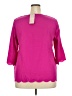 Emery Rose 100% Polyester Pink 3/4 Sleeve Top Size XXL - photo 2