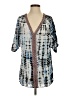 Gypsy 05 100% Rayon Blue Short Sleeve Blouse Size S - photo 1