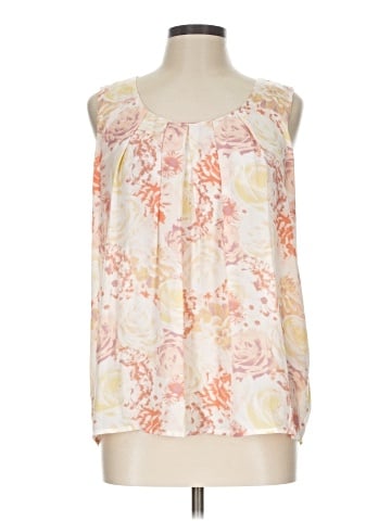 Rose + Olive Sleeveless Blouse (view 1)