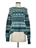 Free People Chevron-herringbone Teal Pullover Sweater Size XS - photo 1