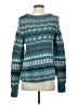 Free People Chevron-herringbone Teal Pullover Sweater Size XS - photo 2