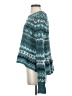 Free People Chevron-herringbone Teal Pullover Sweater Size XS - photo 5