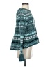 Free People Chevron-herringbone Teal Pullover Sweater Size XS - photo 4