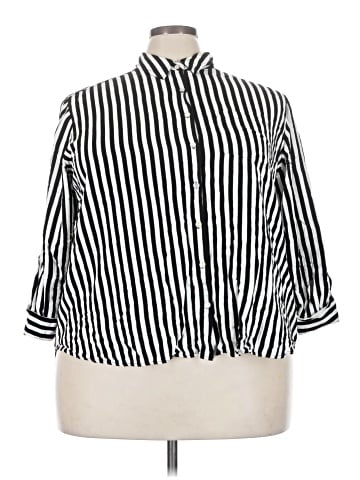 Jane and Delancey 3/4 Sleeve Button-Down Shirt (view 1)