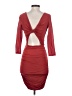 Bebe Solid Red Cocktail Dress Size S - photo 2