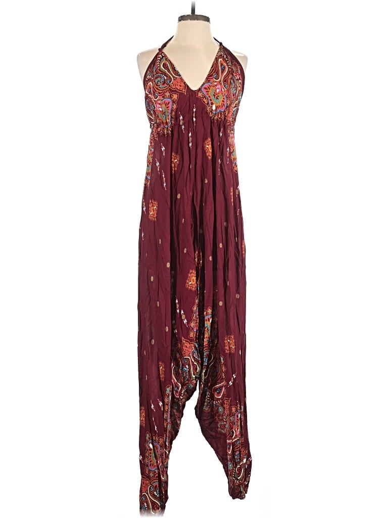 Pre-owned Assorted Brands Casual Dress In Burgundy