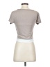 Derek Heart Gray Short Sleeve Top Size S - photo 2