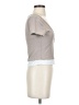 Derek Heart Gray Short Sleeve Top Size S - photo 4